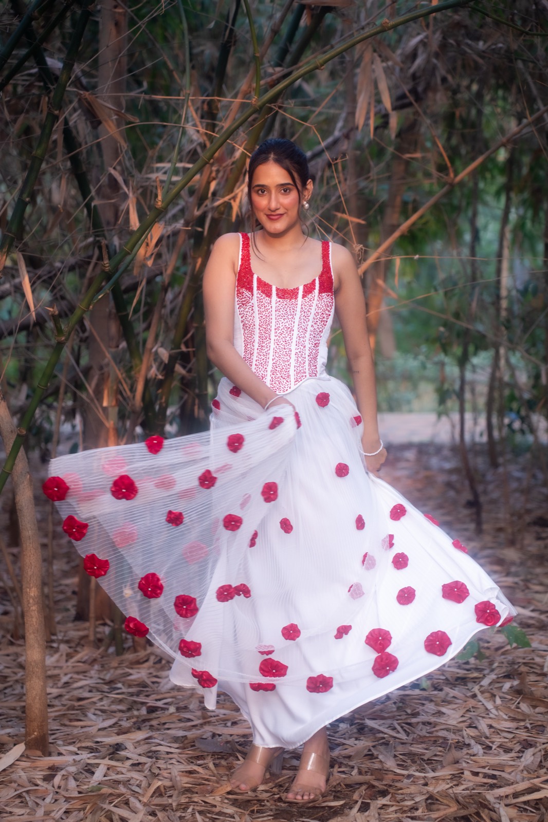Carmine Rosette — the tulle skirt in movement