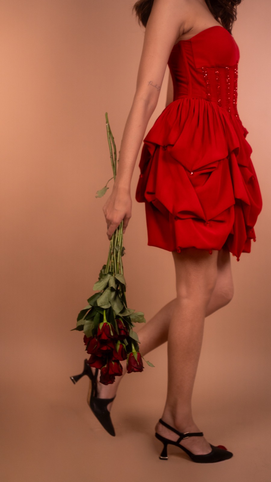 Ruby Bubble — skirt and hem detail