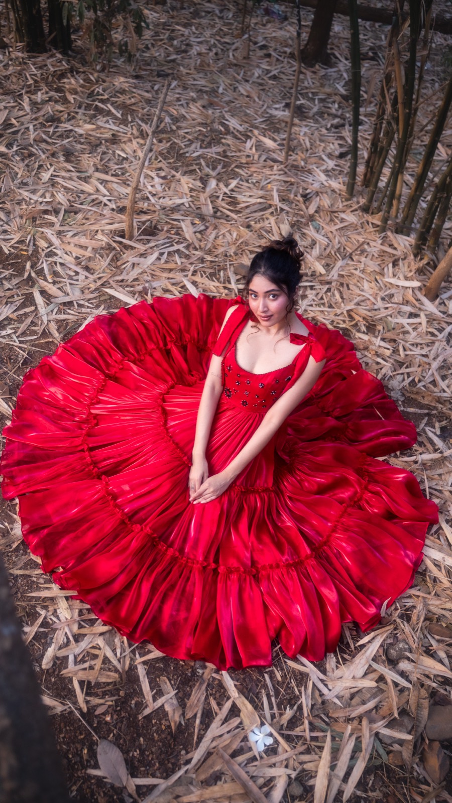 Peony Tiers — the tiers of the skirt in closer detail